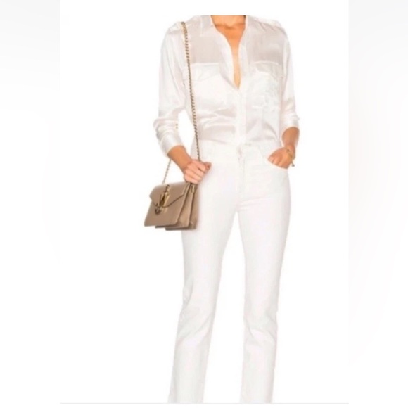 Mother Denim Off White Jeans High Waisted Looker 25 Whipping the Cream - Picture 2 of 15